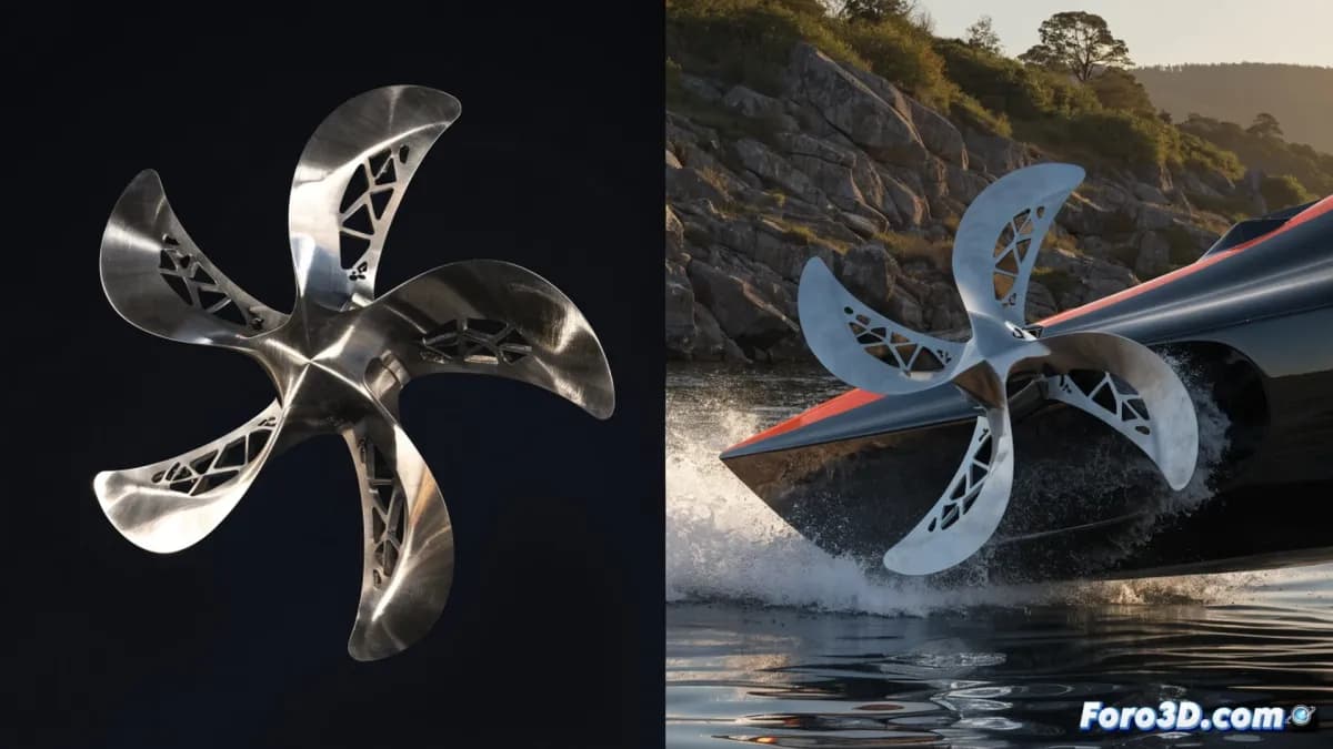 Hélices de acero impresas en 3D destacan en el mundial de motonáutica UIM F2