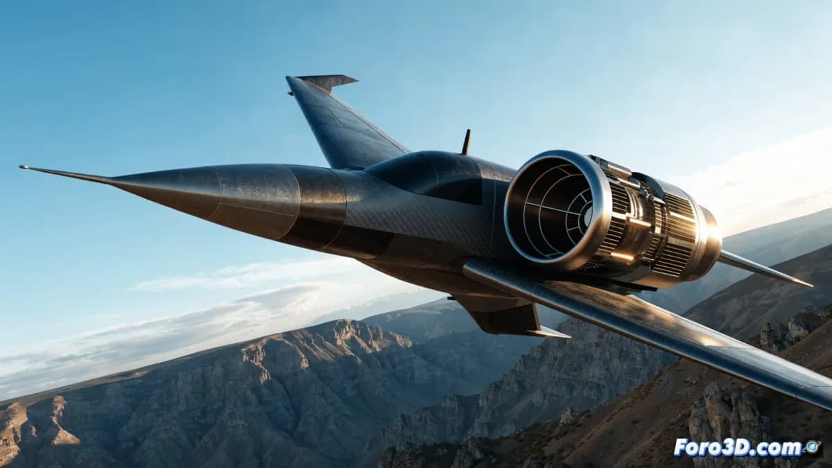 Primera impresión 3D de avión RC con turbina de jet logra vuelo exitoso