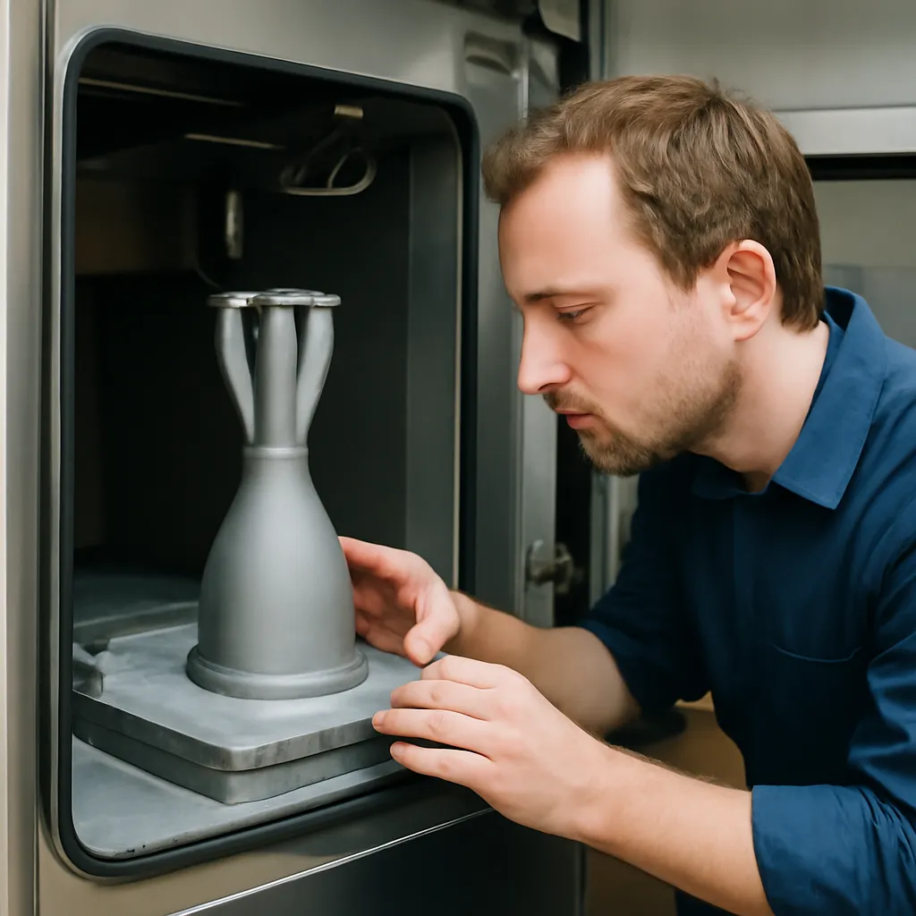 Avances en impresión 3D de metales para cohetes en Alemania