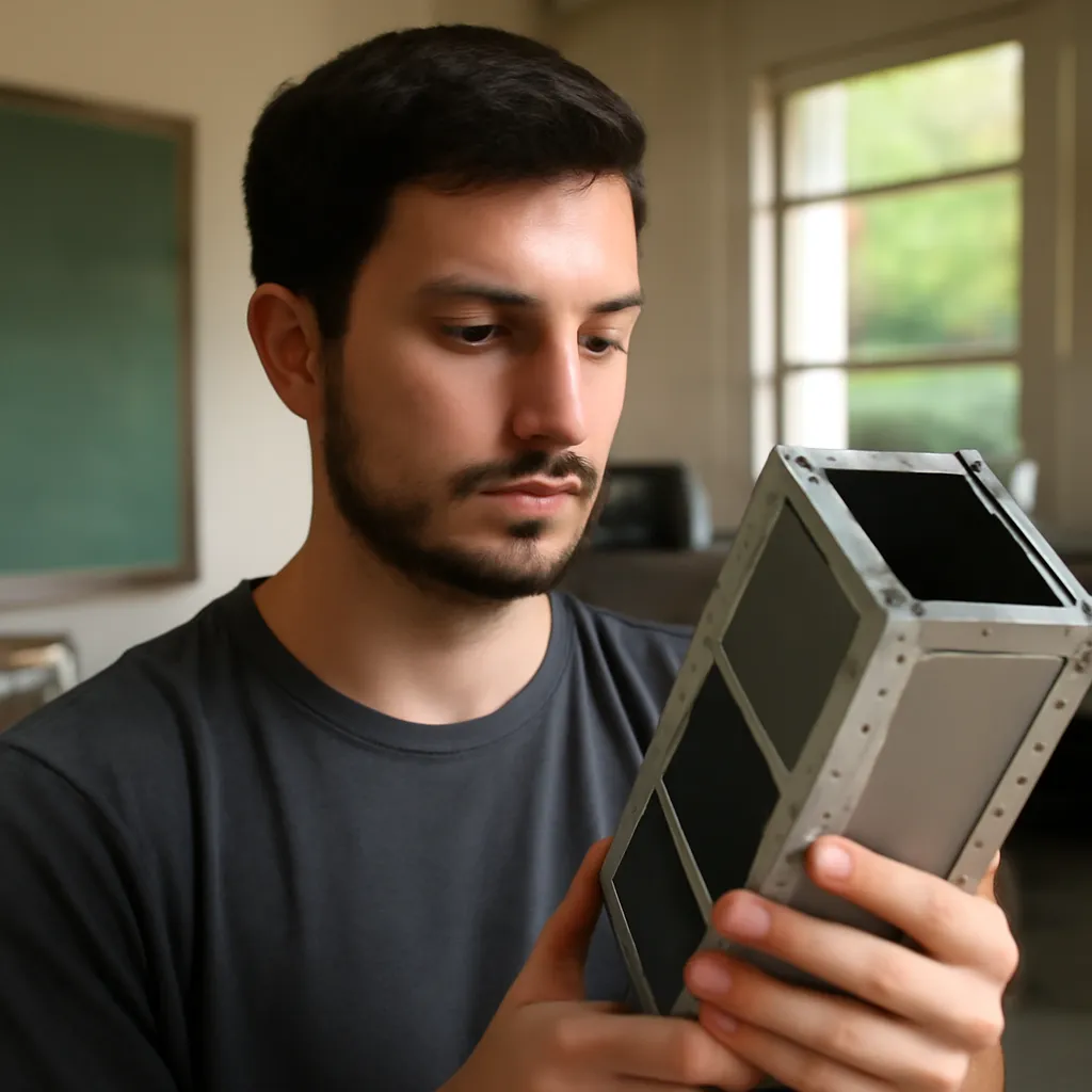 Estudiante de la UNCo presenta proyecto de dispensador de nanosatélites en Turquía